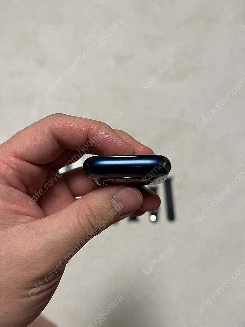 애플워치6 44mm 애플케어플러스 블루 S급--1