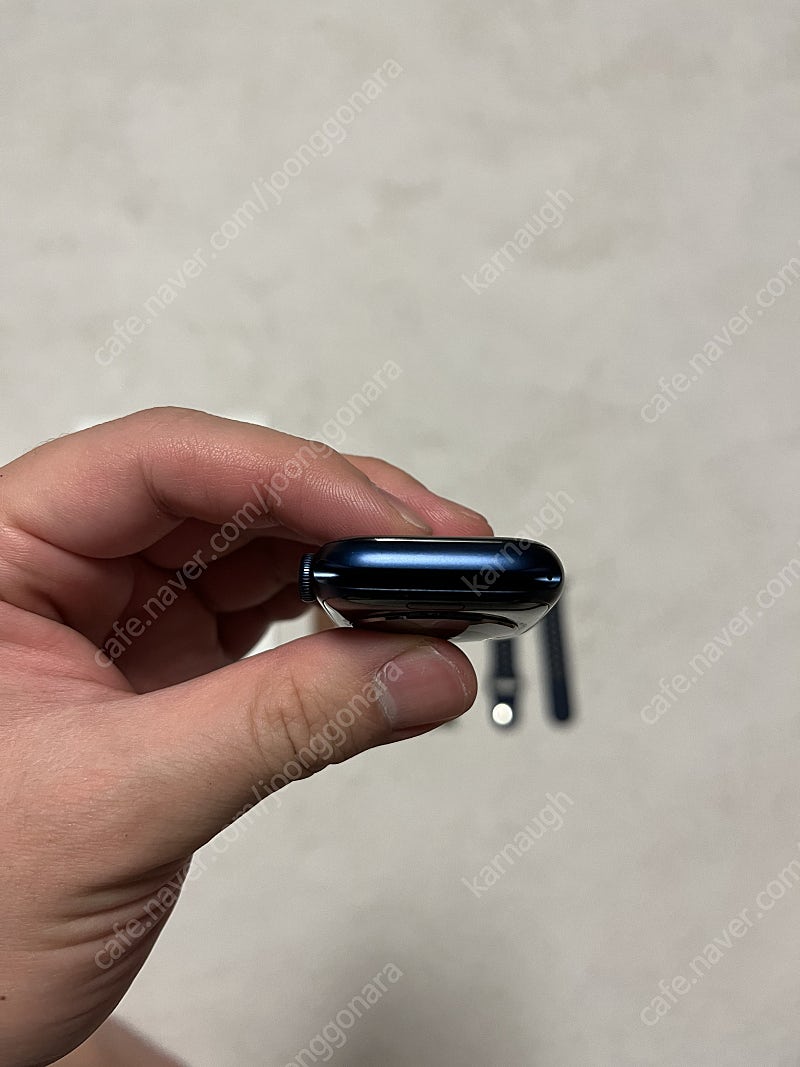 애플워치6 44mm 애플케어플러스 블루 S급--3