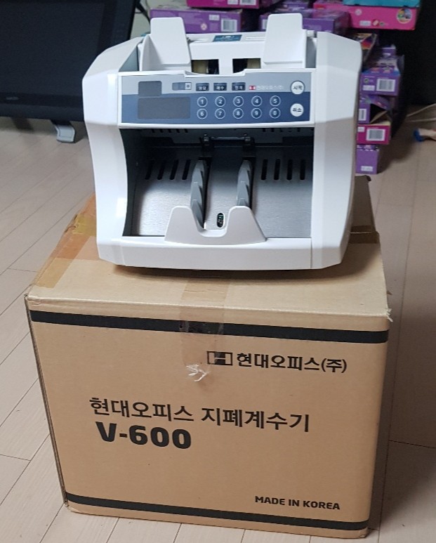 [미사용 새상품]현대오피스 지폐계수기 V-600