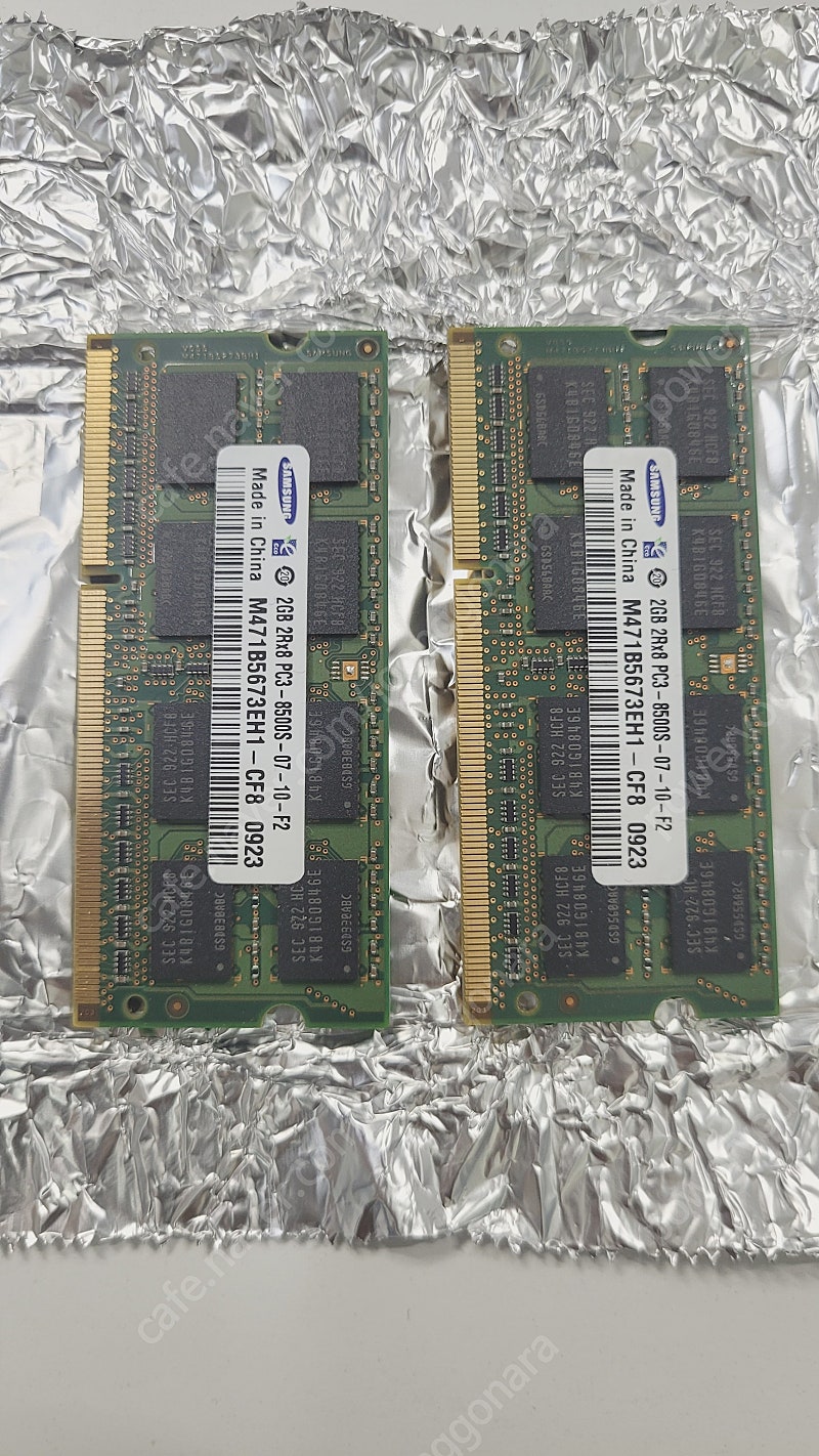 삼성 노트북 메모리 DDR3 PC3 2G 2개 일괄판매