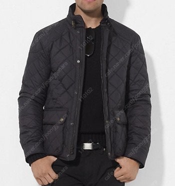 폴로 퀼팅 자켓 블랙 XL 민트급--1