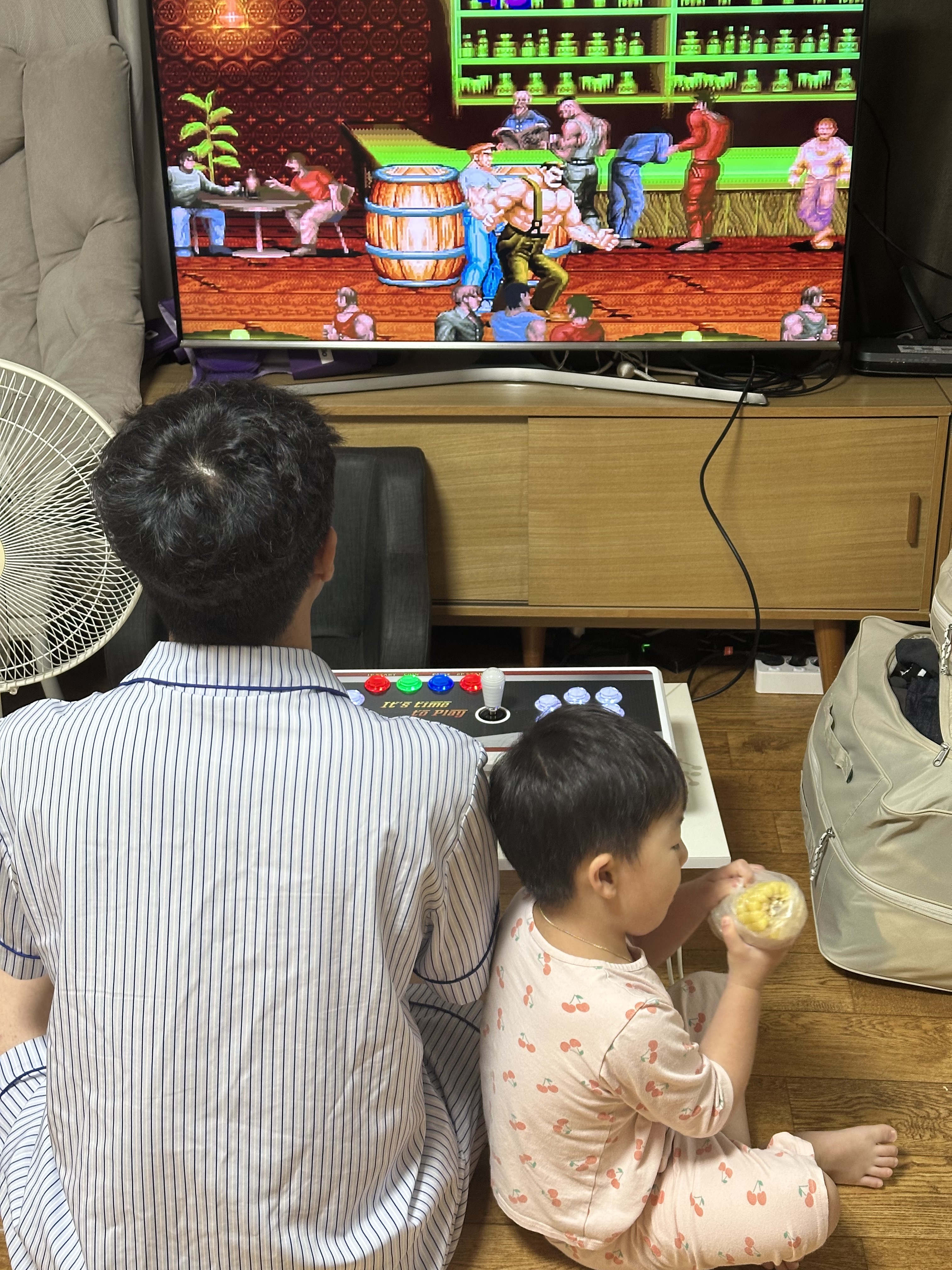 오자마자 몹시 신난 아빠와 아이들입미다! 게임 종류가 구매후기 사진 1
