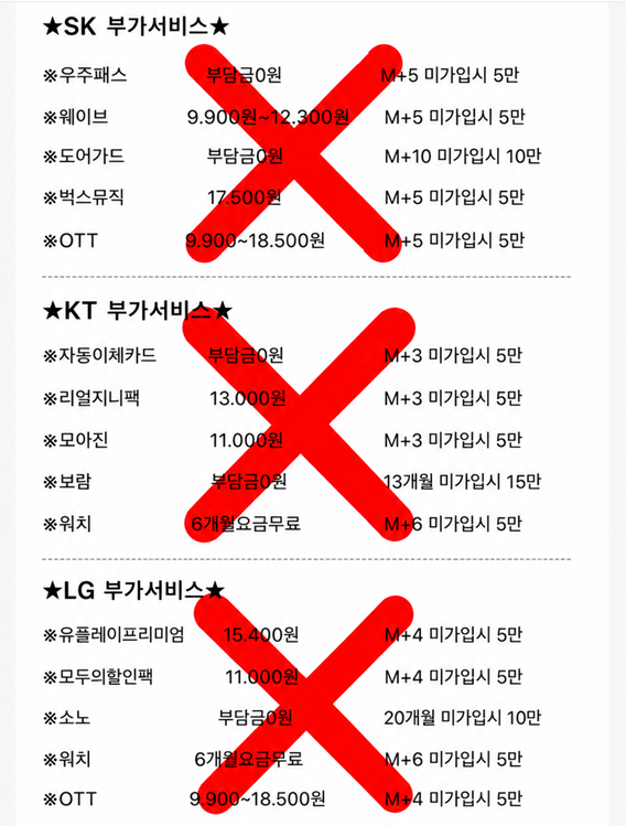 [진주 옆커폰 평거점] 7월22일 시세표 폴더블8 사전 정보 // 인터넷+TV // 정수기 알뜰유심 이미지
