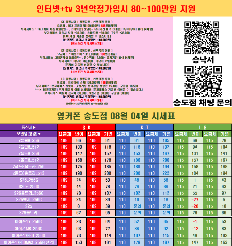 📢26년 8월 라스트 여행 지원금발사 🚀🚀🎁 [송도점여름휴가비 지원금 특별 행사 이벤트] (폴더블8 시리즈 즉시개통) { 갤럭시 s26시리즈+Z폴더블7+아이폰 16~17시리즈!) 꼭! 확인해주세요 이미지