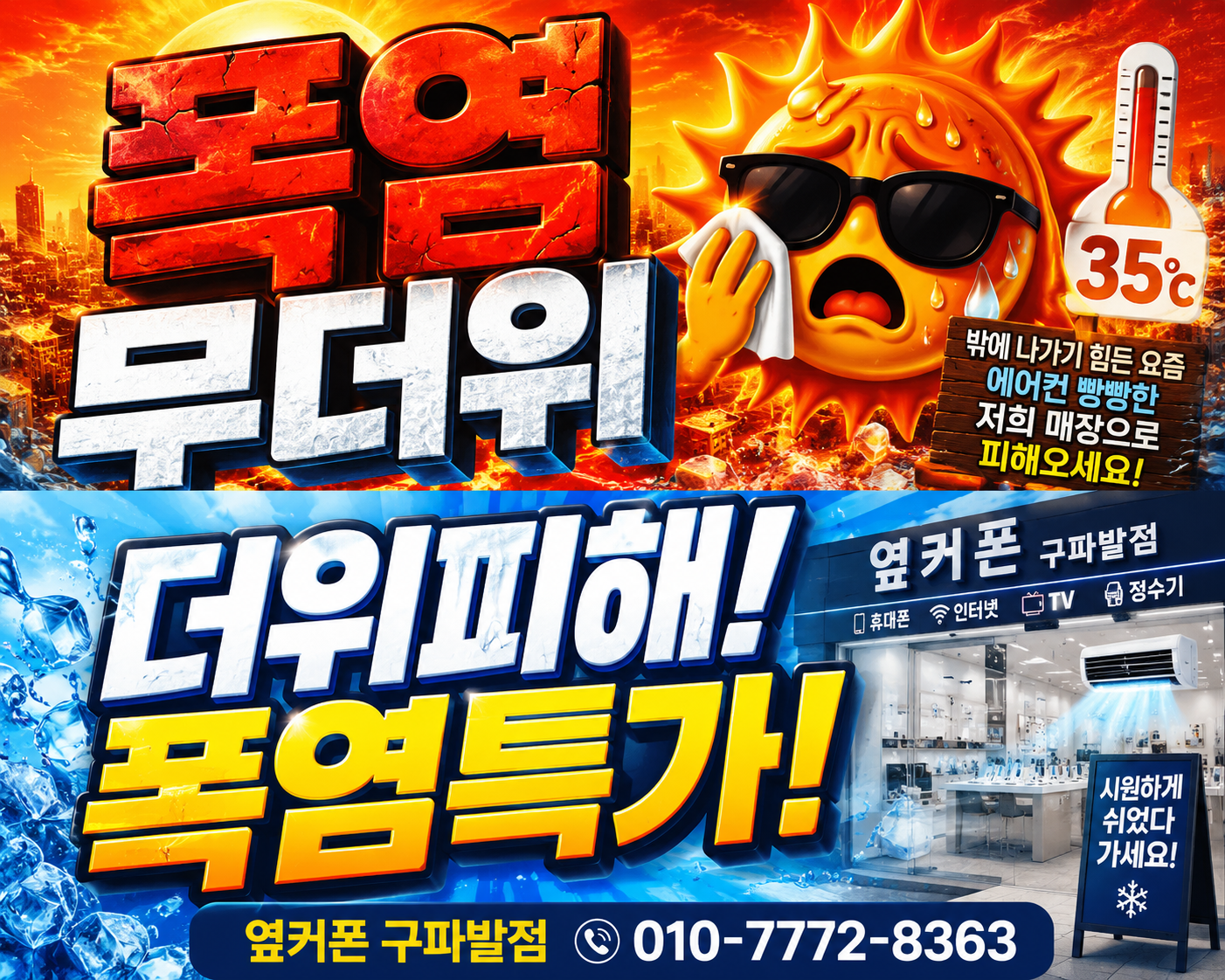 ❄️은평구 1등성지 구파발점❄️맞춤 컨설팅❄️불필요함X반납X카드X상조X캡스X인터넷X 🤗아이폰18 사전예약OK ~ 010-7772-8363 한번 인연은 영원한 충성고객👍❄️에어컨 파워냉방 ON❄️ 이미지
