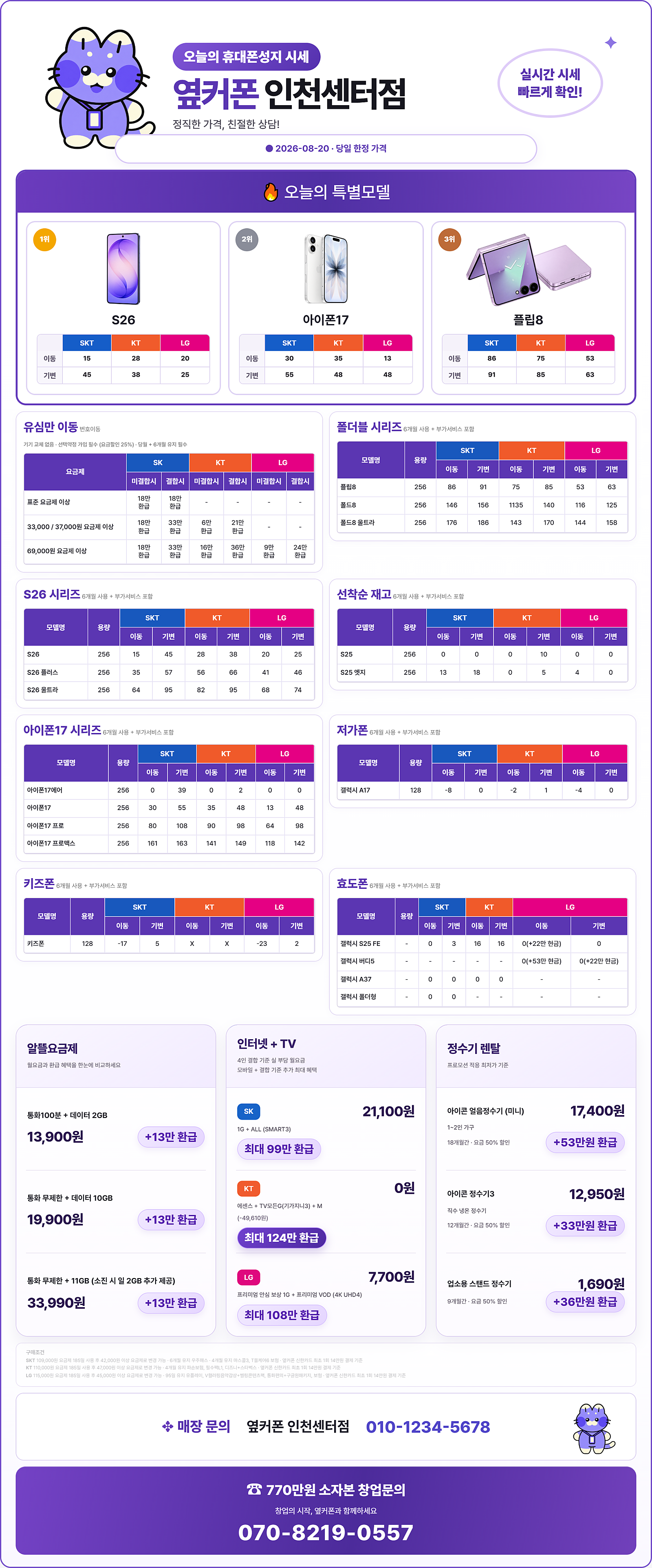 🔥🔥🔥(아이폰18사전예약중)🔥🔥가격상승UP🔥🔥 🍦아이폰17재고소진중🍦 🛺!인+tv최대지원금!🛺 🔥갤럭시, 아이폰 전기종 특가 행사 중🔥 🚨허위성지 주의보!🚨🚨🚨🚨🚨 이미지