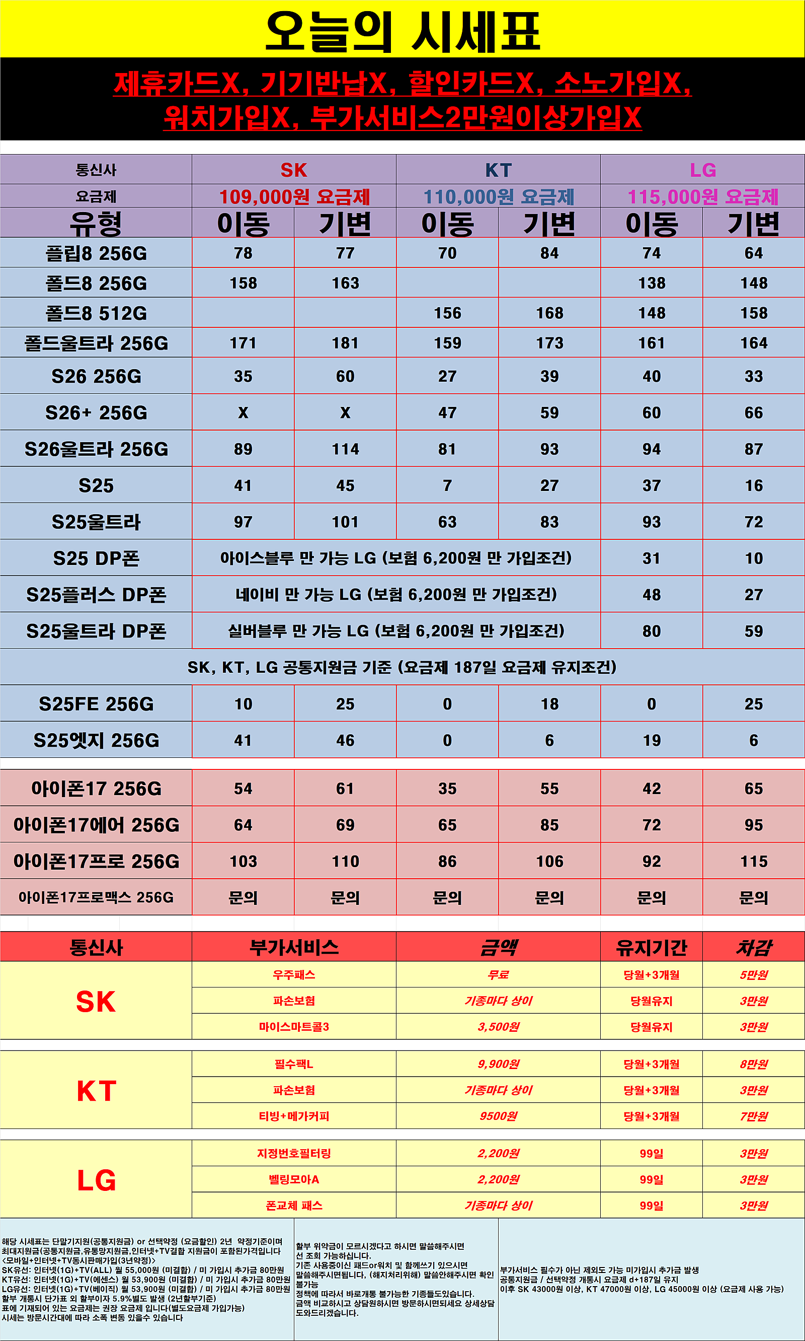 시세표 확인 가능 비교 해보셔도 됩니다.❤️서울휴대폰성지 강동구1등 휴대폰성지👍대표직영점 💯명일역점❤️Z폴더블8 사전예약 공시지원금 50만원!!🔥🔥🎥(유튜브 나온 집) 이미지