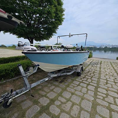 FRP430 낚시용 레저보트 엣지트래커 & 스즈키 30마력 4싸이클[완료]