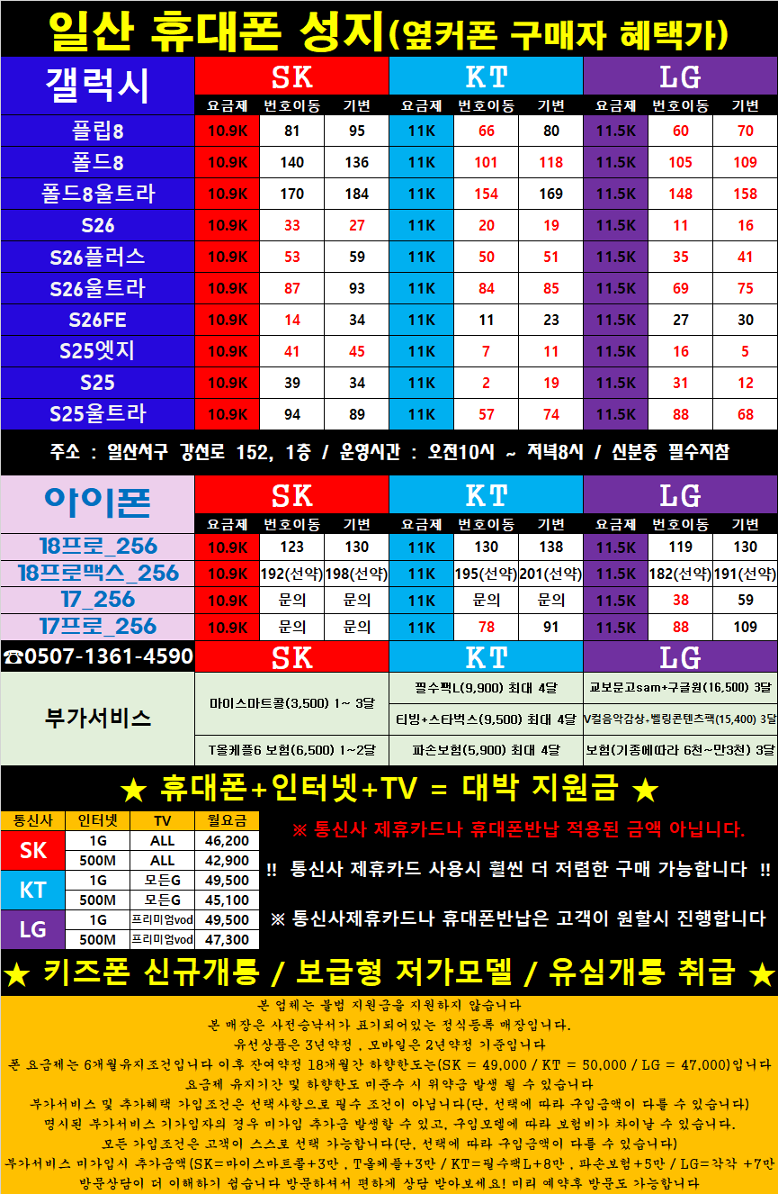 ★★옆커폰 일산서구(일산동)점 9월 19일(토) 정상영업중★★