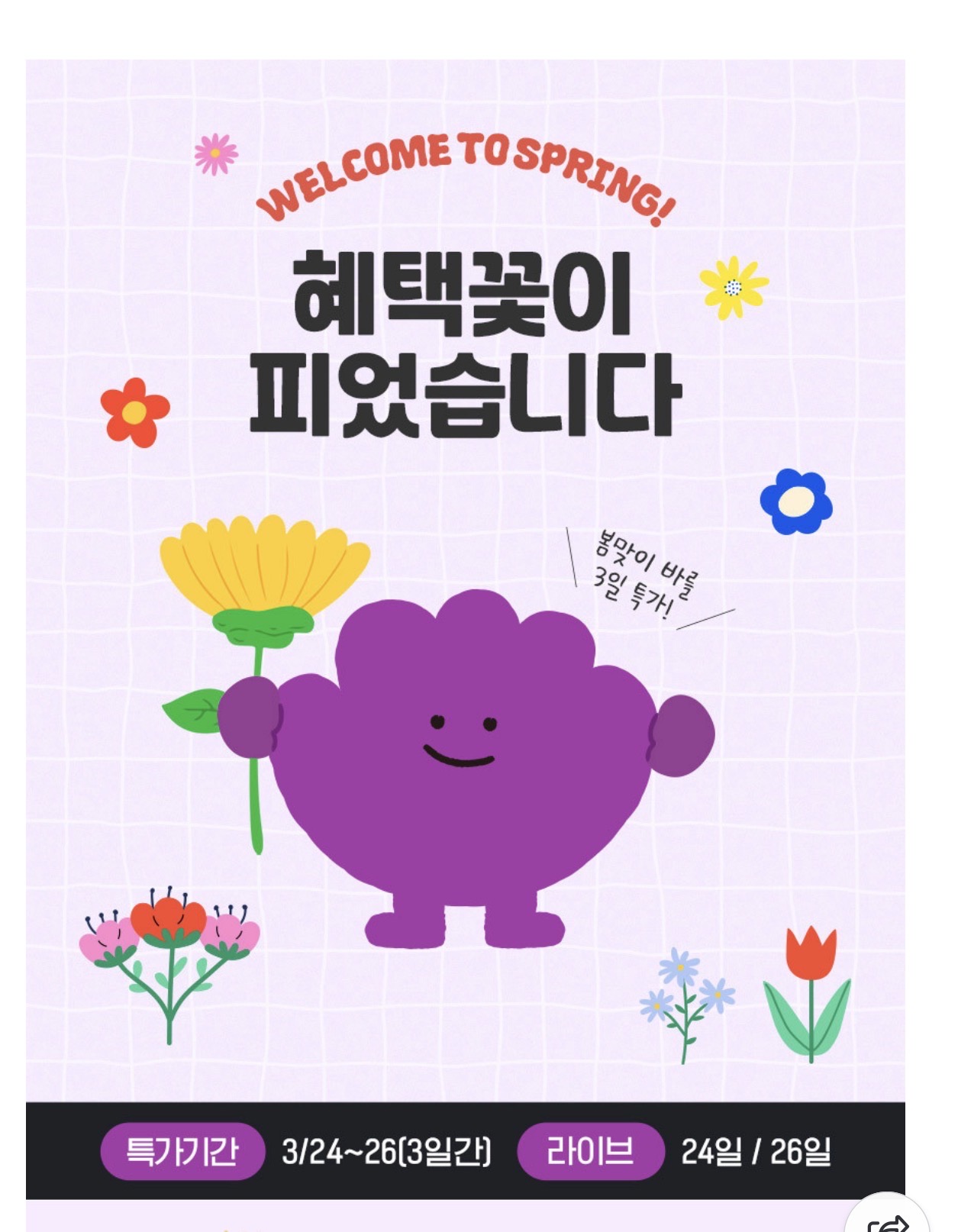 💜🌸바를🌸💜봄맞이 특가 최대72% 베이비바우처50%