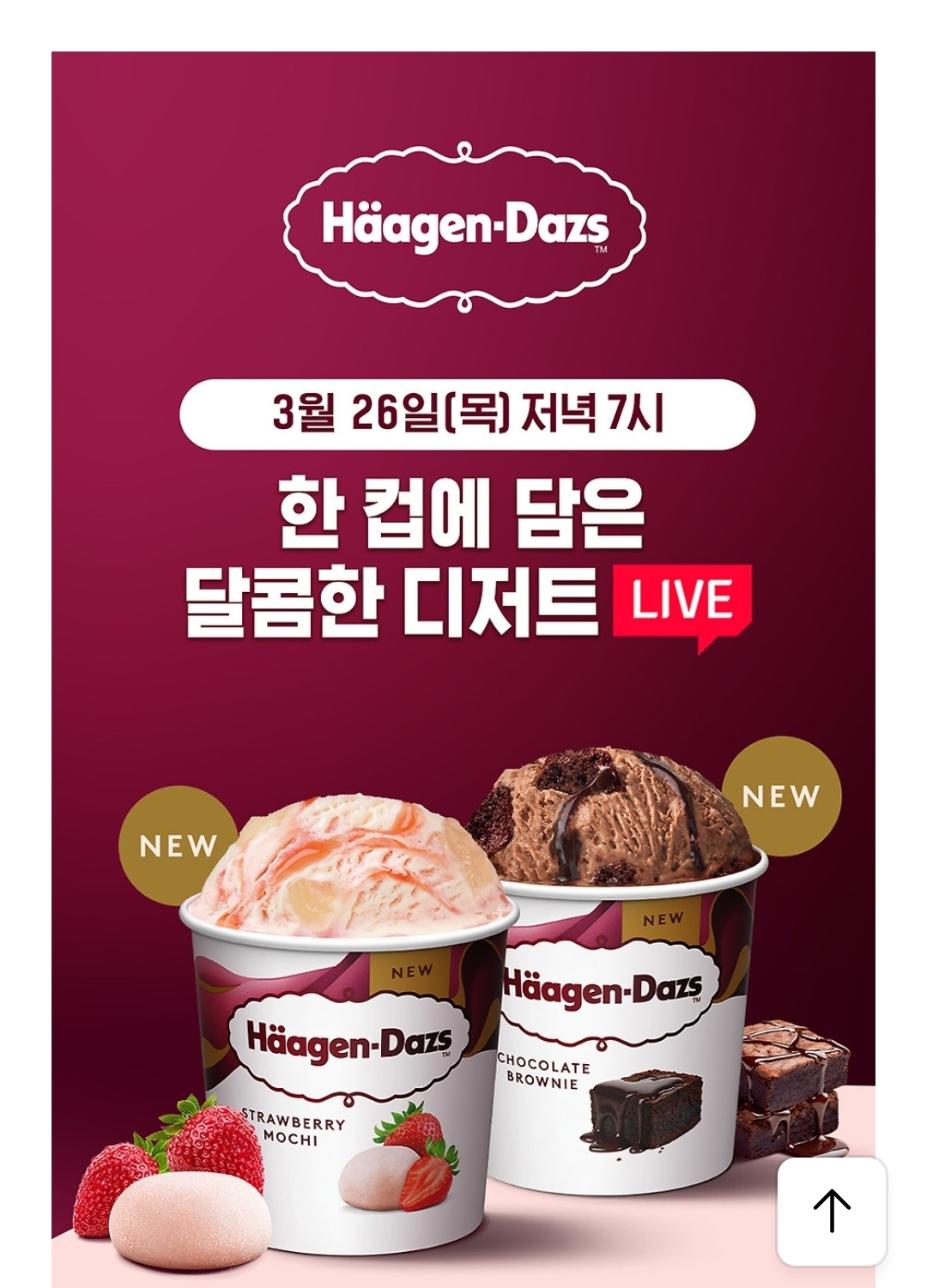 명품 아이스크림 하겐다즈 파인트3통(통당 7740원) 초초초핫딜