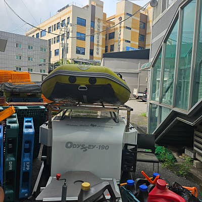 장보고300고무보트 파썬4마력(면허X) 오딧세이190트레일러